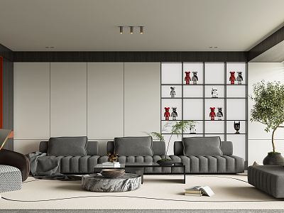 modern living room model