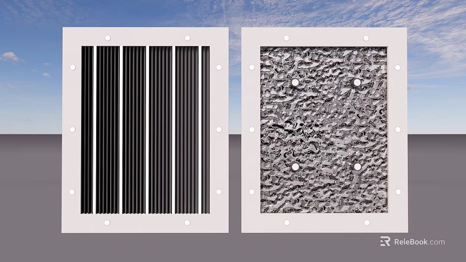 Ceiling Panels With Different Textures And Styles 3d model 
