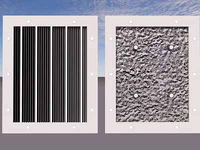 Ceiling Panels With Different Textures And Styles 3d model