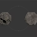 Ancient Weathered Stone Pillars With Tall Short Sizes Textured Surfaces And Damaged Bases