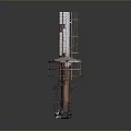 Rusted Industrial Metal Pipe Assembly With Protective Cage Frame And Components