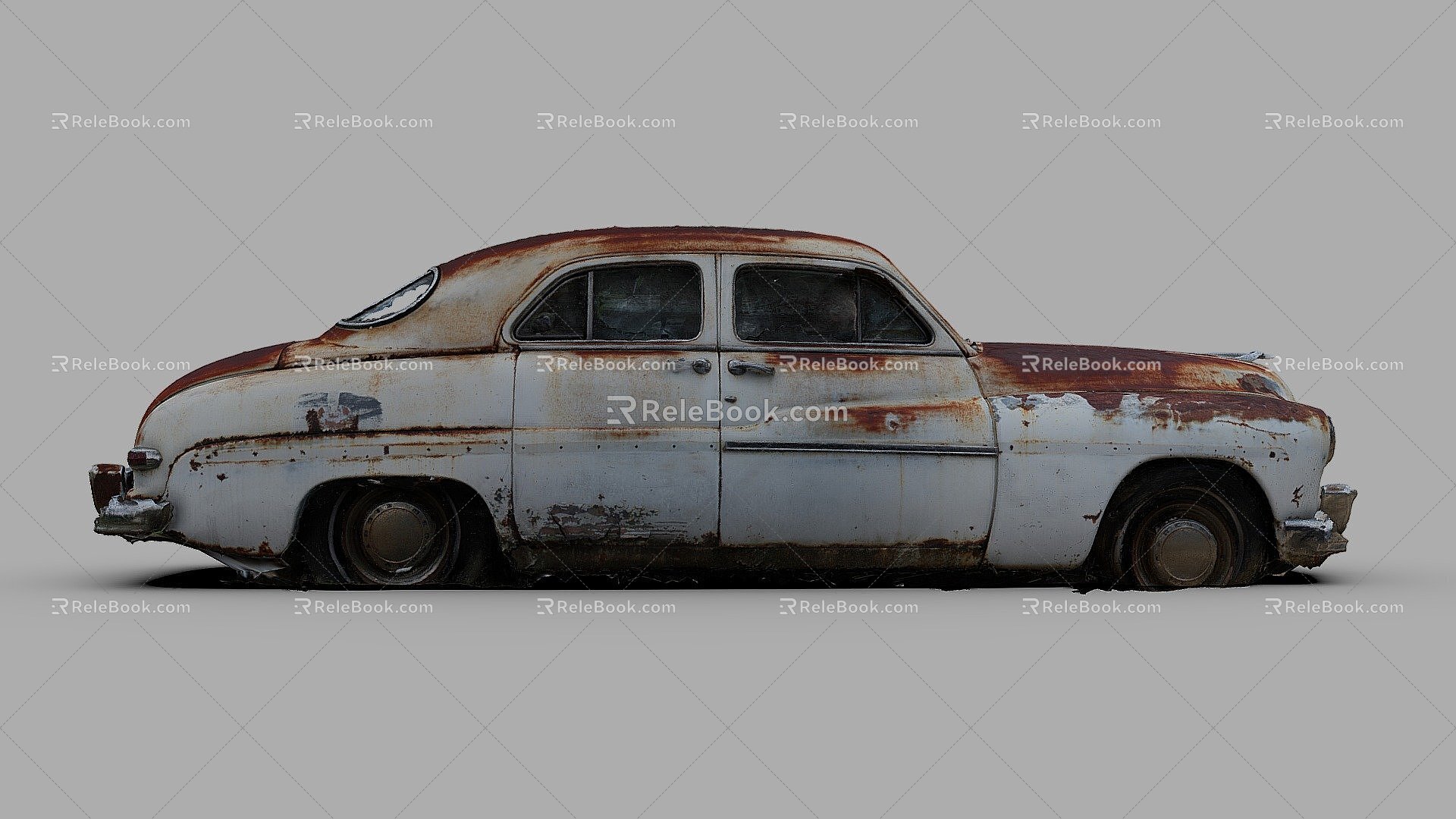 Rusty car 3d model