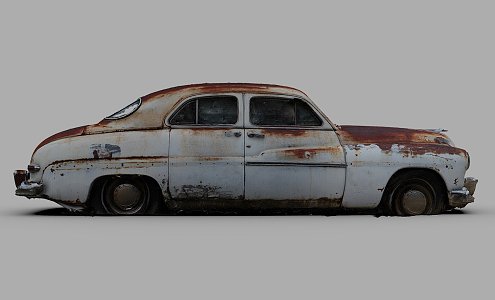 Rusty car 3d model