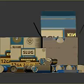 Dynamite Weapon Cartons With Blue And Brown Packaging Open Boxes And Tubes