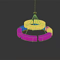 Modern Multi Layer Round Chandelier Design With Metal Frame And Glass Shades