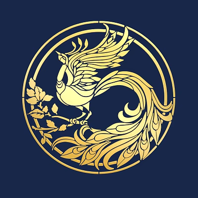 New Chinese Style Carving Traditional Chinese Elements Phoenix God Bird King of Birds Xuan Bird God Bird Phoenix Oriental God Bird Phoenix Totem 3d model