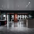Modern Specialty Store Interior Design with Display Shelves and Ambient Lighting