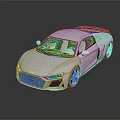Stylish Silver Sports Car With Sleek Aerodynamic Design And Sporty Wheels On Reflective Surface