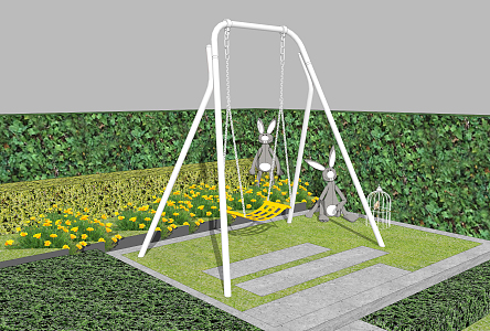 Modern Swing 3d model