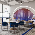 Style Public Office Area Shell Office 3d model