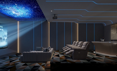 Home Audio Room 3d model