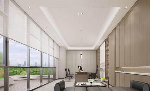 Modern Office Chairman's Office 3d model
