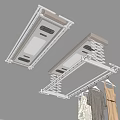 Drying rack lifting drying rack remote control clothes drying electric drying rack invisible drying rack 3d model
