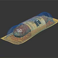 Traditional Italian Salami in Transparent Vacuum Sealed Packaging with Yellow Label