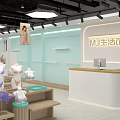 MJ Clothing Store Modern Interior With Fashion Apparel Mannequins And Bright Lighting