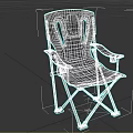 Ergonomic Outdoor Folding Chair Furniture With Dark Gray Brown Design And Armrests