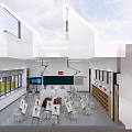 Art classroom 3d model