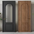 American Single Door Combination 3d model