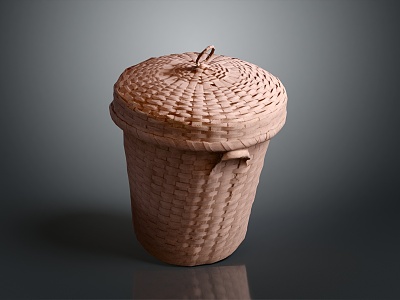 Modern Storage Basket Bamboo Basket Vegetable Basket Egg Basket model