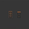 Various Wooden Storage Shelves And Tables With Metal Frames And Tiered Designs