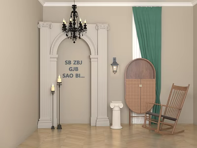 Rome Pillar Cabinet Meichen Studio 3d model Rome Pillar Cabinet Meichen Studio 3d model