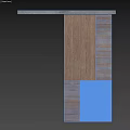 Modern Wooden Hinged Door With Natural Wood Grain Panel Design For Home Interior