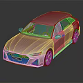 Red Audi Wagon With Modern Design Sleek Body And Alloy Wheels