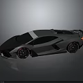 Silver Sports Car With Sleek Modern Body Design Black Wheels And Rear Spoiler