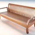 Wooden Leisure Chair With Slatted Backrest Comfortable Armrests And Simple Design