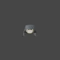 Realistic 3D Crocodile Model With Detailed Scaly Skin And Gray Background