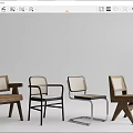 Different Styles Modern Dining Chairs Featuring Wooden Metal Frames And Woven Back Designs