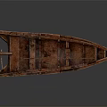 Traditional Wooden Sailboat Model As Classic Water Transportation With Fabric Sails