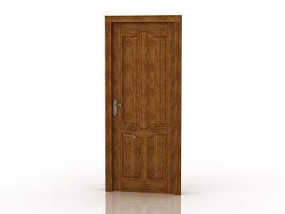 Modern Interior Door Solid Wood Door 3d model