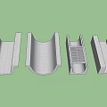 Precast Concrete Road Infrastructure Components With Various Drainage Channel And Curb Shapes