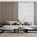 Modern Sofa Coffee Table Combination Simple Sofa Coffee Table Combination 3d model