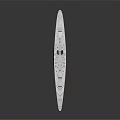 Detailed Warship 3D Model Showcasing Naval Architecture Deck And Armament Features 3d model