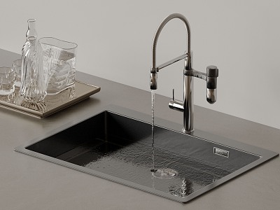 Stainless steel sink kitchen sink under counter basin faucet sink built-in sink single sink model