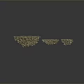 Piles of Green and Beige Wood and Stone Granules on Dark Background