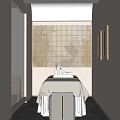 Modern new Chinese beauty salon-Ji beauty salon beauty spa therapy room massage room 3d model