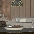 Medieval Sofa Coffee Table Combination Coffee Table Sofa Coffee Table Combination 3d model