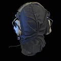 Tactical Skull Pattern Hat With Headphones And Mask Design Elements