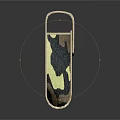 Camouflage Patterned Fabric Pouch With Textured Design For Outdoor Clothing Accessories