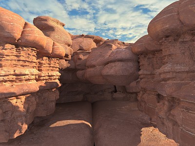 desert danxia landform 3d model