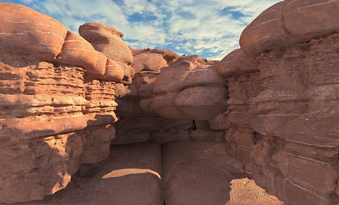 desert danxia landform 3d model