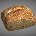 Freshly Baked Artisan Whole Grain Bread With Sesame Seeds And Crusty Texture