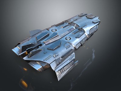 Modern Spaceship Spacecraft 3d model