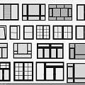 Various Casement Windows Showcasing Different Design Styles And Frame Configurations 3d model