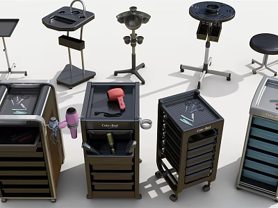 Modern Storage Cabinet for Hair 3d model