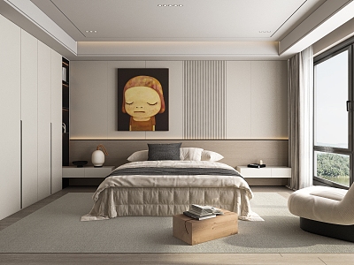 Modern Bedroom 3d model