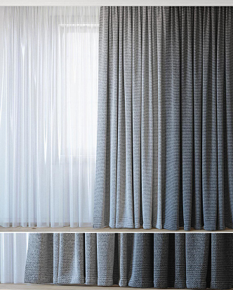 Modern Curtain Fabric Curtain 3d model